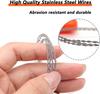 Pocket Wire Saw, Orange, High-Quality Multi-Functional Mini Wire Saw, for Wood, Plastic, Outdoor Camping Emergency Survival