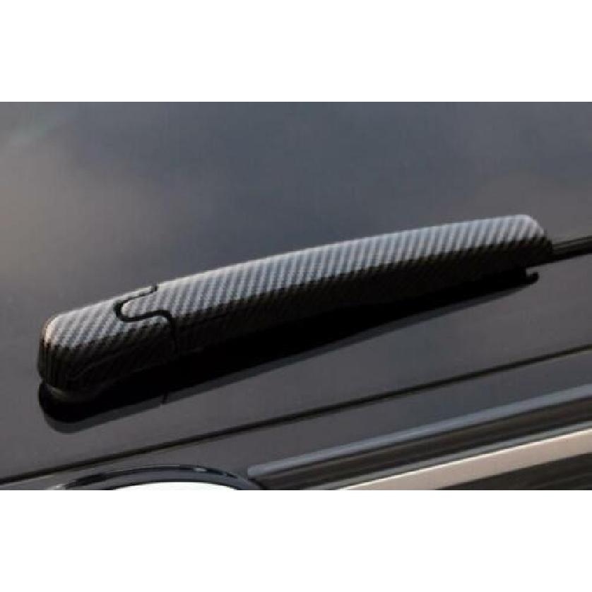 2PCS Tail Rear Window Wipers Carbon Fiber Cover Trim Fit For Ford Edge 2015-2021