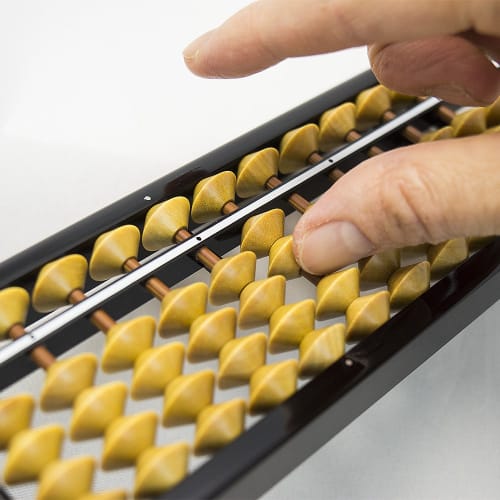 Unshudo Abacus 23 digits 4 beads 34503 New boxwood balls