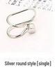 Korean Pearl and Diamond Star Ear Cuffs - U-Shaped Temperamental Stud Earrings