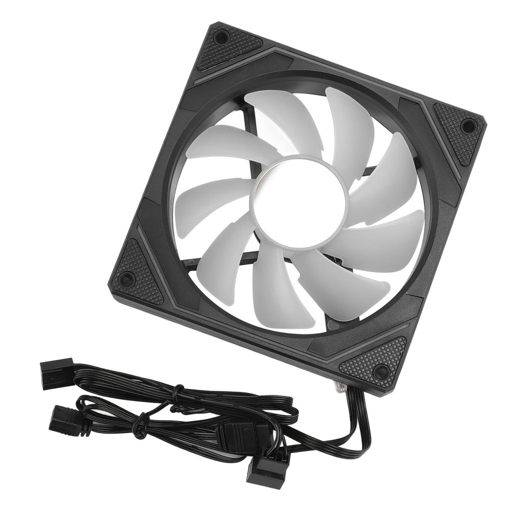 Computer Cooling Fan ARGB PWM Temperature Control High Airflow Silent Chassis Cooling Fan for CPU Cooler Computer Case