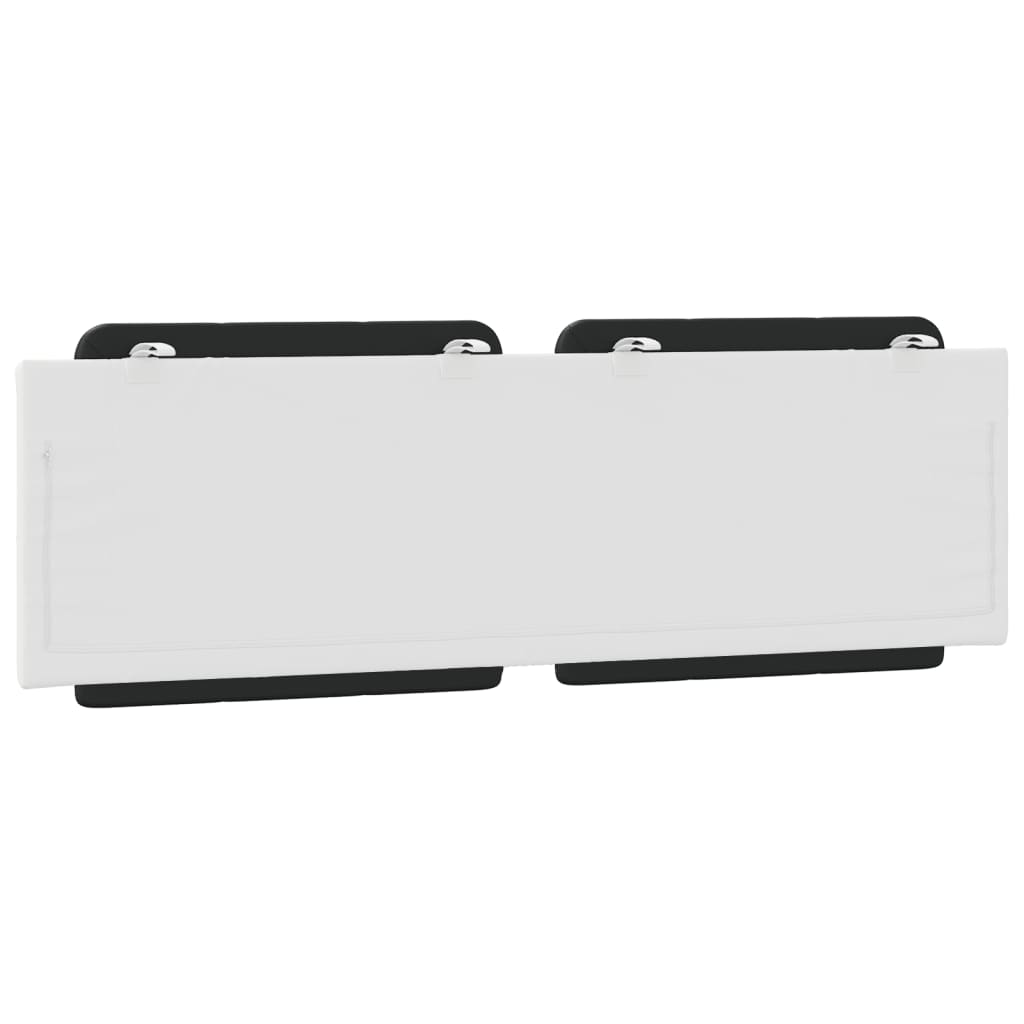 Vidaxl Headboard Cushion, Black-White, 160 Cm, Faux Leather