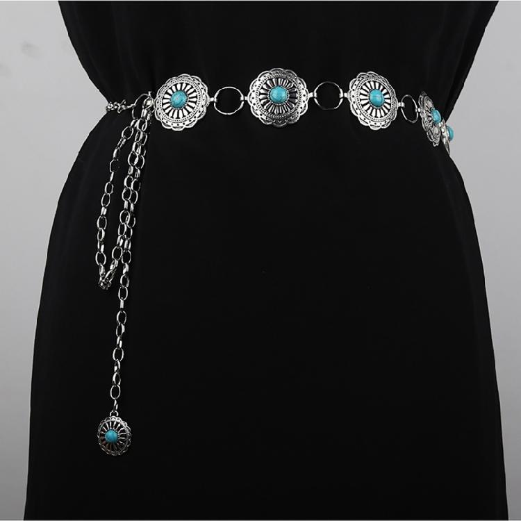 Waist Chain Women Metal Waist Rope Casual Dress Waist Belt Accessory for Ladies