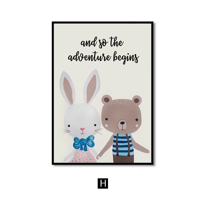 Pink Nursery Girl Flower Wall Art Canvas Painting Horse Swan Nordic Posters and Prints Wall Pictures for Living Room Kids Room