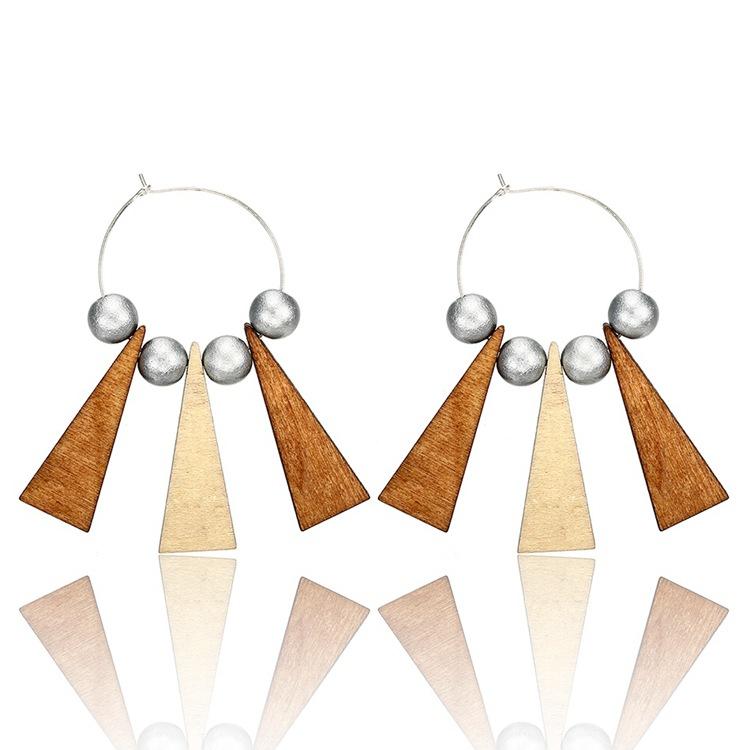 

JMXD-Woodchip Серьги женские, Геометрические подвески, Серьги, Аксессуары коричневый