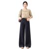 Women's Retro Dark Blue Straight-Leg Jeans - Slimming, Floor-Length, Versatile Winter Casual Pants