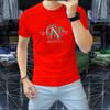 Fashion Men's Short-sleeve T-shirts Round Neck Thin Half-sleeve Middle-aged Summer Tops