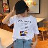 friends tv show t shirt Clothing 2026 korean tshirt 90s women female top tee shirts Graphic t-shirt Girl kawaii summer Korean