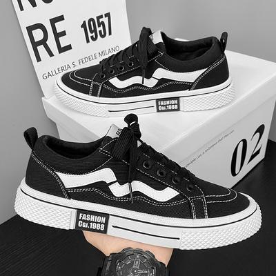 2024 Summer New Canvas Shoes Men's Casual Korean Version Breathable Low-top Board Shoes Sports Student Versatile Youth Tide