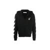 OFF WHITE Felpa con zip e cappuccio Slim Fit Arrows Diag OMBE001F20FLE0071001