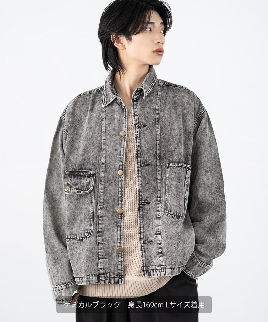 Double Chest Pocket Denim Blouson [IMPROVES] [SIDEWAYSTANCE] 10.5oz