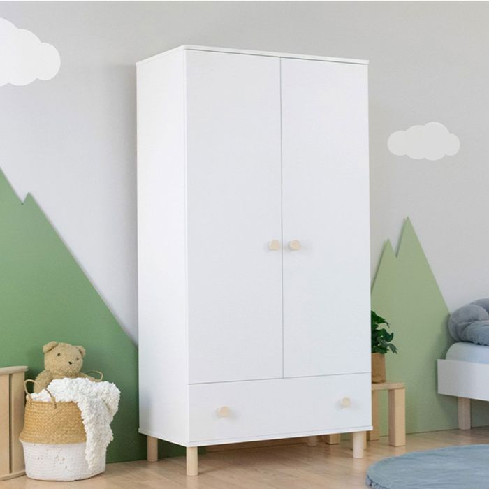 Armoire enfant avec tiroir COMBO blanc