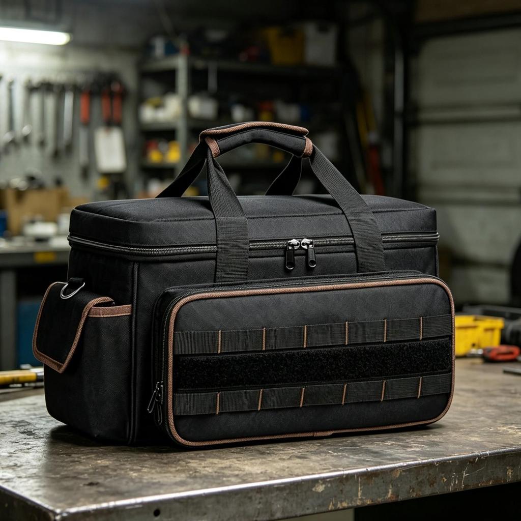 Large-Capacity Foldable Tool Hauler | Organized Interior Pockets, Storage