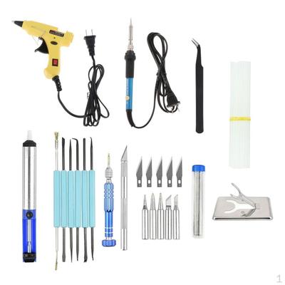 Soldering Iron Kit Adjustable Temperature Gun Welding Tools for Electronics Repairs,