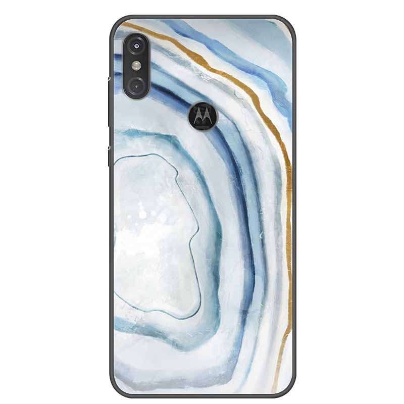 

For Moto One Vision Case Luxury Silicone TPU Soft Cover Phone Cover Для Motorola Moto One Action Macro Протиударний мармуровий чохол Moto One Macro