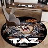 Taz,Looney Tunes Chair mat Round Rug-Office carpet, Machine Washable, Non-slip, Suitable for Living Rooms, Bedrooms, Entryways, and Holiday-