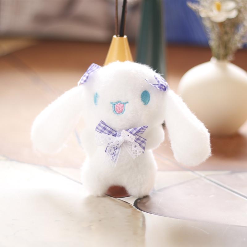 Plush Dog Keychain With Super Soft Short Pile For Bag Decoration And Gift