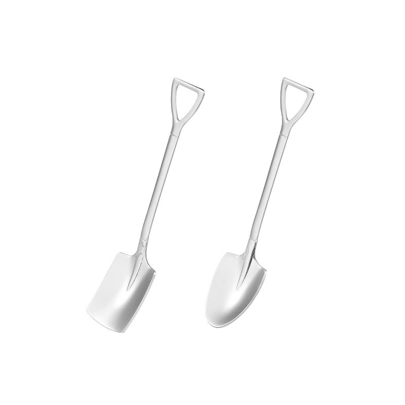 Stainless Steel Dessert & Coffee Spoon Set (2-Pack)
