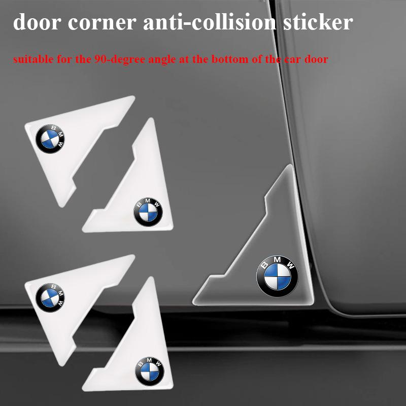 4Pcs Car Door Corner Cover Bumper Crash Protection Stickers For BMW E60 E46 E39 E38 E90 E36 F30 E30 E31 E34 F10 F20 E87 E92