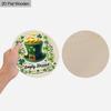 St. Patrick's Day Leprechaun Hat Wooden Sign, Charming Round Sign for Front Door, Wall Hanging Decor - Ideal Irish Festival Gift for Family & Friends