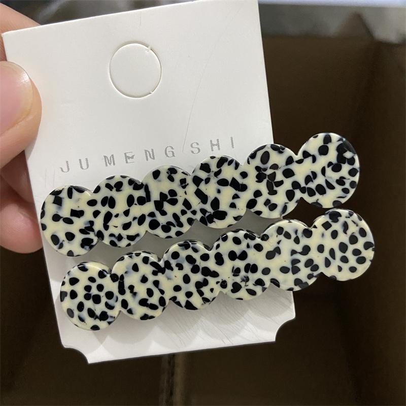 2pcs/set Acetate Hair Clips Pastel Color Wave Geometric Barrettes Women Hair Accessories Side Pins Hairpin