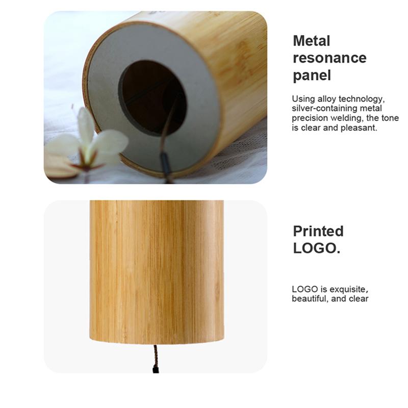 Hluru Windchime Bamboo 8 Rods Notes Wind Chimes 8 Rods Wind Bell Craft Outdoor Garden Patio Zen Meditation C G Am Dm Chord