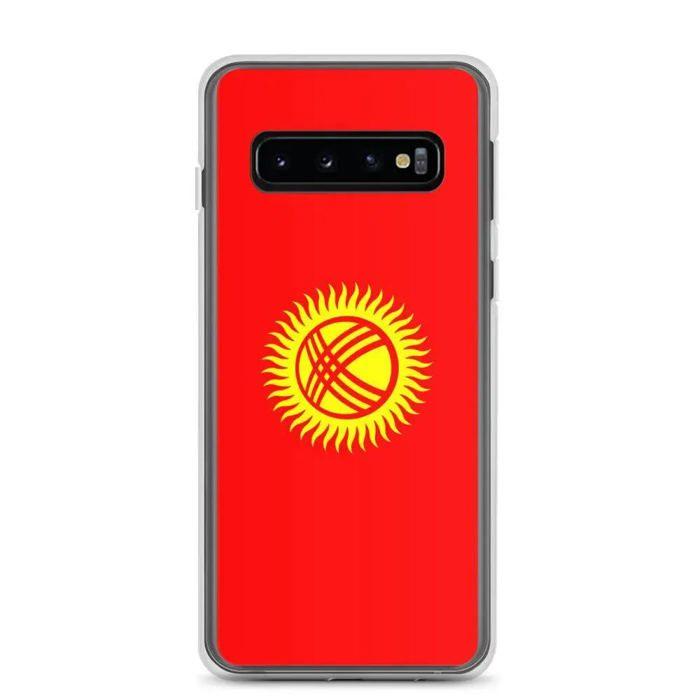 Coque Téléphone – Samsung – Galaxy S22 Ultra – Drapeau Kirghizistan – Souple – Multicolore