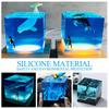 Fashionable Square Sturdy Silicone Mold 10cm Cube for Craft Supplies Resin Waxed Clay Jewelry Making and Decoration