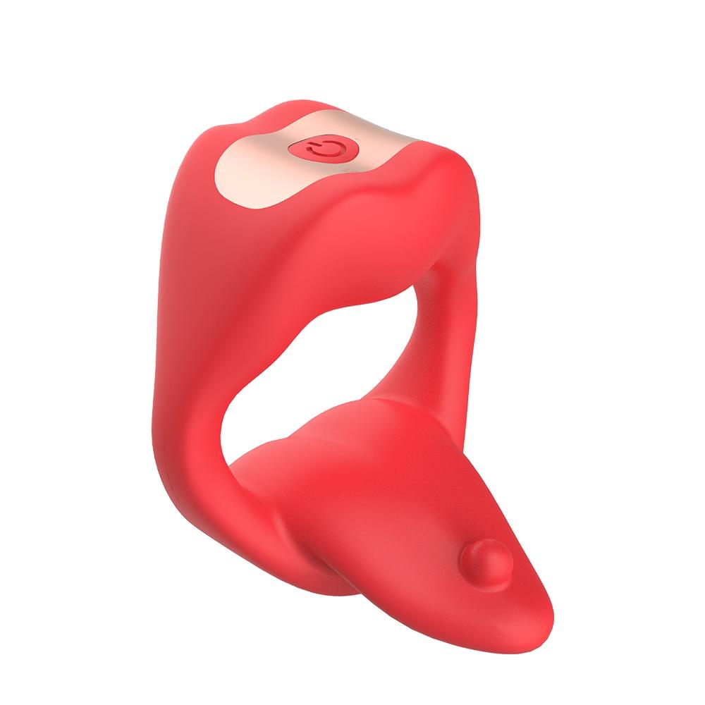 Vibrating Cock Ring for Men APP Penis Vibrator Ring Tongue Licking Scrotum Stimulation Waterproof Sex Toy for Couples
