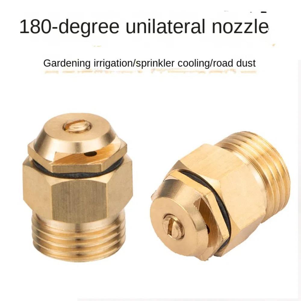 2 Stück Langlebige Refraktions-Sprengerdüse 180° Winkel 1/2" Außengewinde Einstellbarer Mikro-Sprenger Kupfer