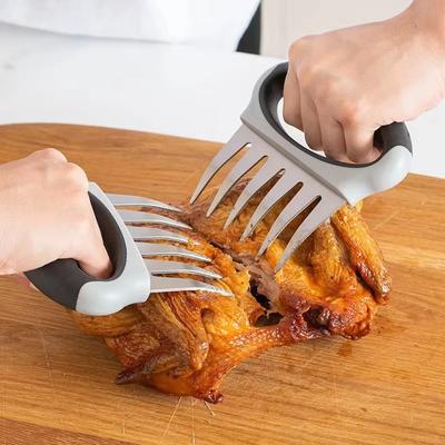 Meat Shredder Claws with Ultra-Sharp Blades for Shredding Meat Handle Chicken Shredder Turkey Lifters BBQ Grilling Gifts