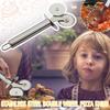 Stainless Steel Double Wheel Pizza Knifes Cutter Pancake Pastry' Pie Slicer'