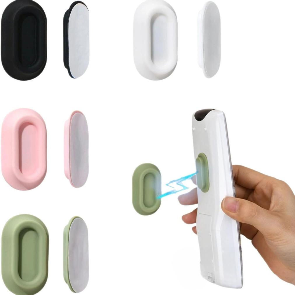 Magnetic Remote Control Holder Strong Self-Adhesive Wall Mount Bracket for TV Conditioner Remotes Universal Household Organizer
