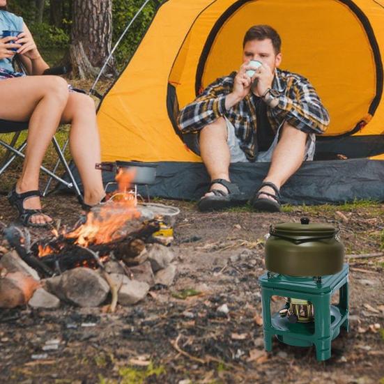 Portable Kerosene Stove Lightweight 8-Wicks Camp Stove Heater Outdoor Cooking BBQ Picnic Camping Backpacking Hiking Kerosene Furnace Burner