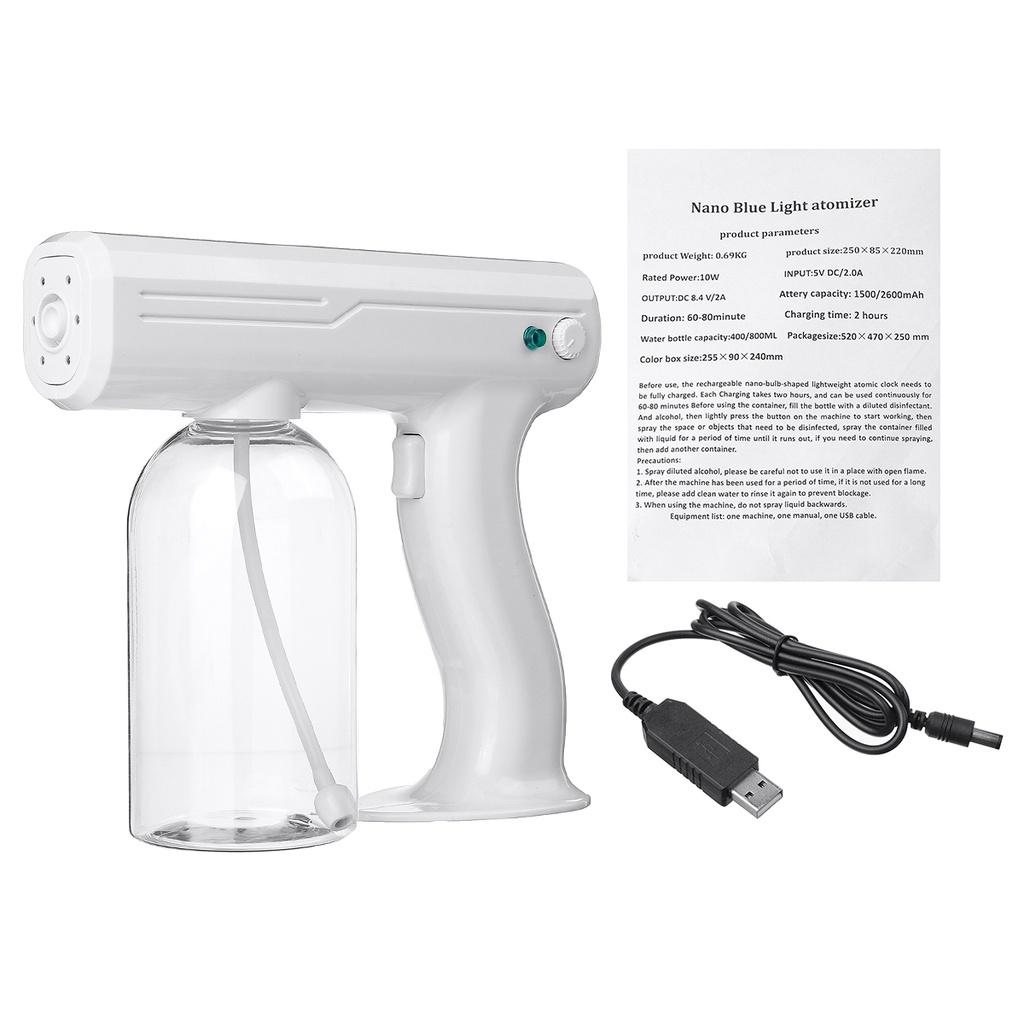 USB Cable Handheld Nano Sprayer Disinfection Water Supply Car Home Fog Smoke Machine 800ml 10W