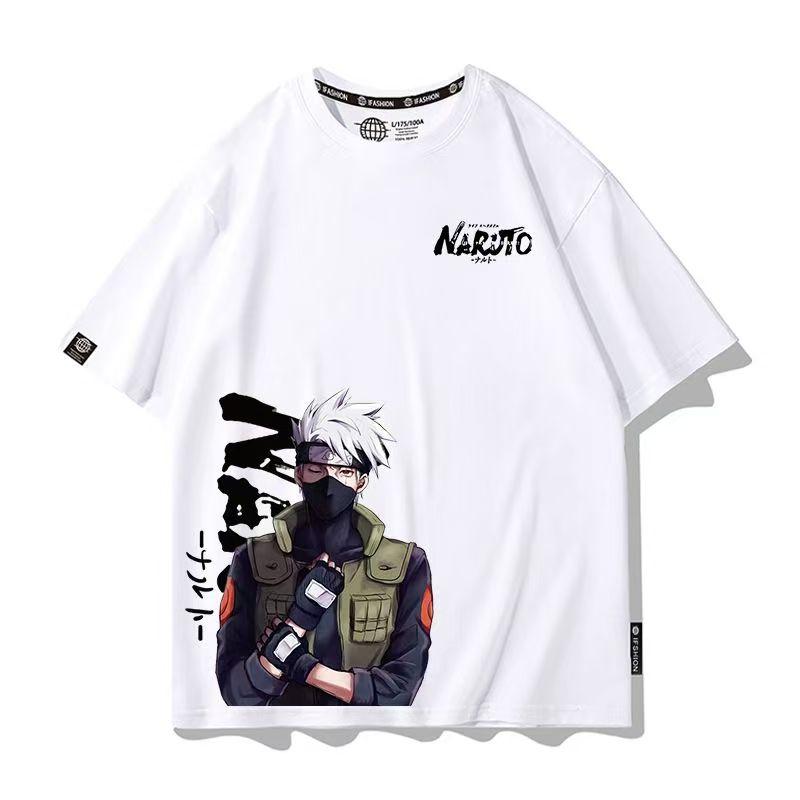 Men's Naruto Anime Graphic T-Shirt, Sasuke Uchiha & Pain Akatsuki Oversized , Summer Loose Fit Casual Streetwear for Boys&Girls