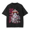 Conquest Invincible Comic Washed T Shirt Mens  Y2K Basic Cotton T Shirts Summer O Neck Hip Hop Tees Loose Oversized Clothing