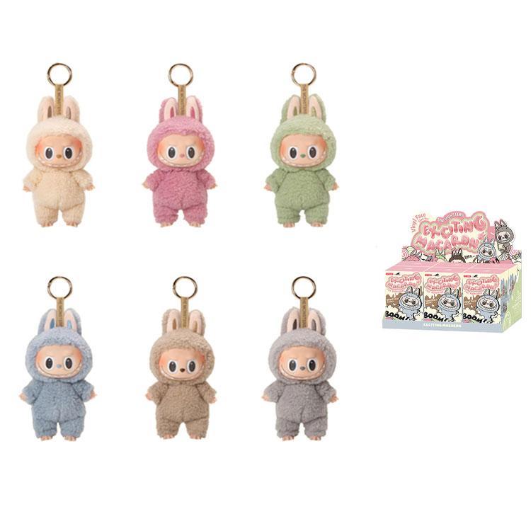 New POP MART Labubu The Monsters Exciting Macaron Lychee Berry Vinyl Plush Pendant PPMT-2310-0069