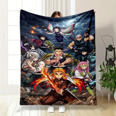 A Team of Warriors Wielding Unique Weapons In a Dynamic Battle Pose. for All Seasons Blanket Lunch Break Throw Gift