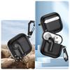 For AirPods 4 Case Colorful Lock Buckle Shockproof TPU + PC Earphone Cover with Carabiner