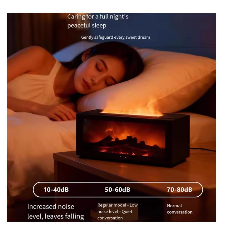 Air Humidifier Essential Oils Humidifiers Home Aroma Humidifier Flame Automatic Fragrance Diffuser With LED Light Remote Control