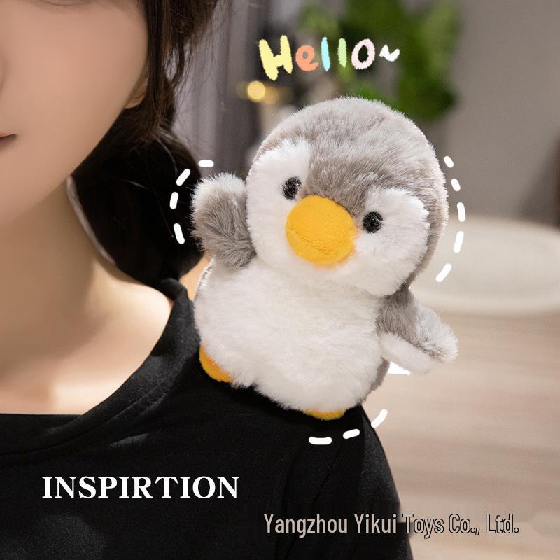 Penguin Brother & Sister Bib Plush Toy - Kid's Comfort Doll & Gift Pillow