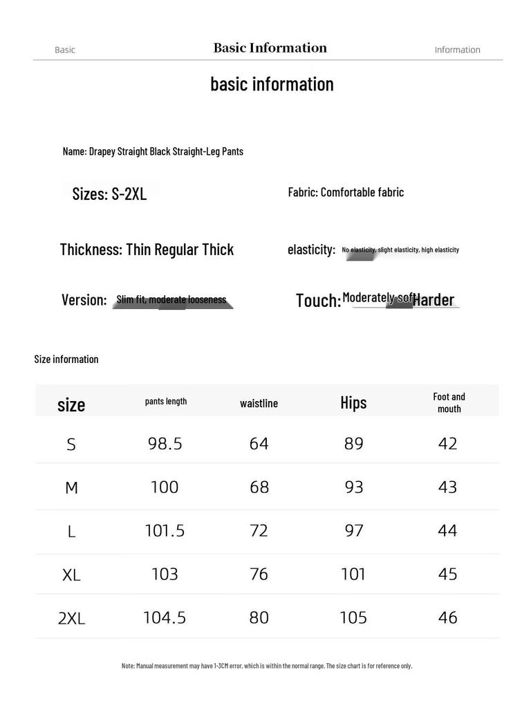 Chushen Women's High-Waist Wide-Leg Suit Pants