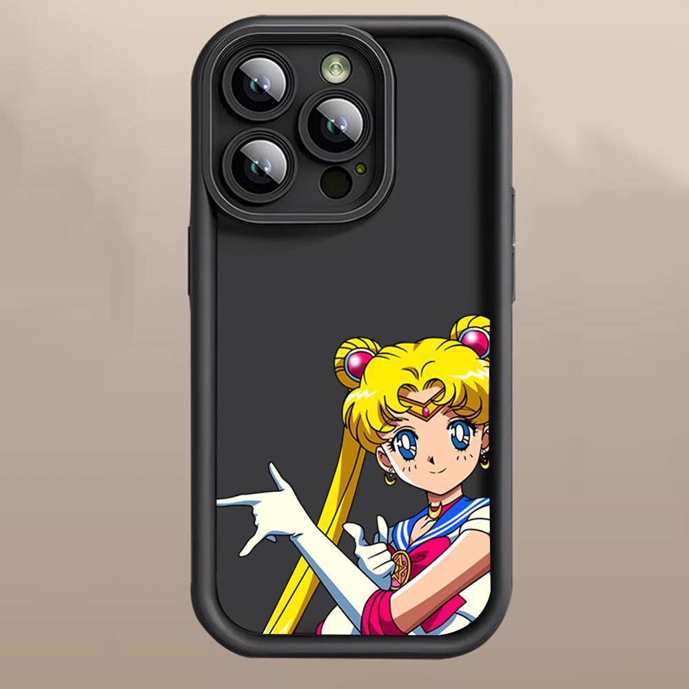D-41 Cute Sailor Moon  Case for iPhone 15 14 13 12 8 Plus Samsung S24 S23 Ultra A04S A05S Huawei P40 P50 P60 Nova 11 Pro Max OPPO A17K Reno 10