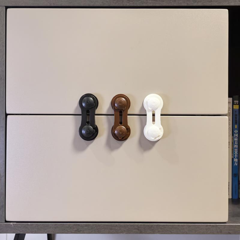 1/2/5Pcs Baby Safety Locks Cabinet Locks Room Locks Drawer Locks Anti-Pinch Folio Locks Safety Protection Products