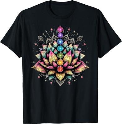 Chakra Lotus Flower Spiritual Yoga Lover T-Shirt