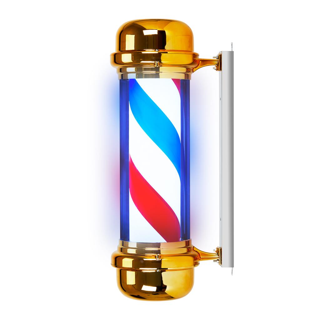 Illuminated Ceiling Light Pole Barber Shop Bb-02 Gold Large