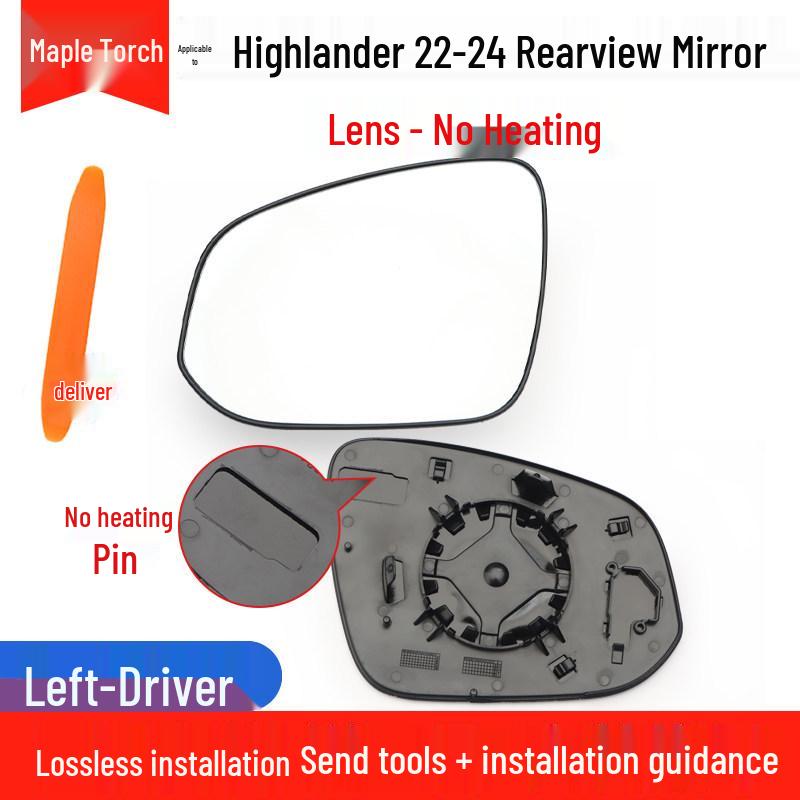 Toyota Highlander 22-24 Rearview Mirror Shell with Turn Signal Reflective Frame
