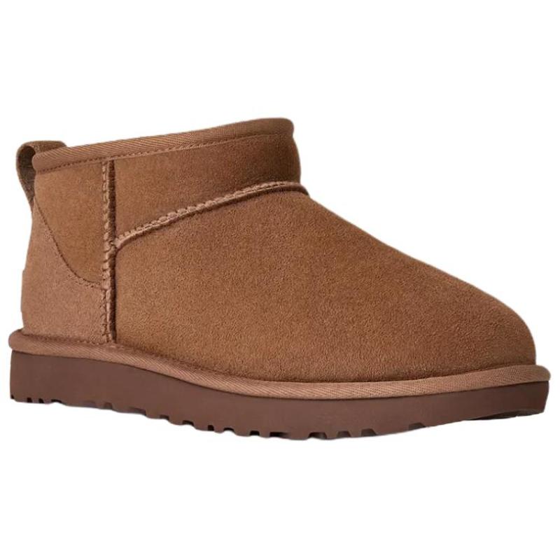 UGG CLASSIC ULTRA MINI Thermal Ankle Length Snow Boots Women's Dark Brown Sneakers 1116109-RYK