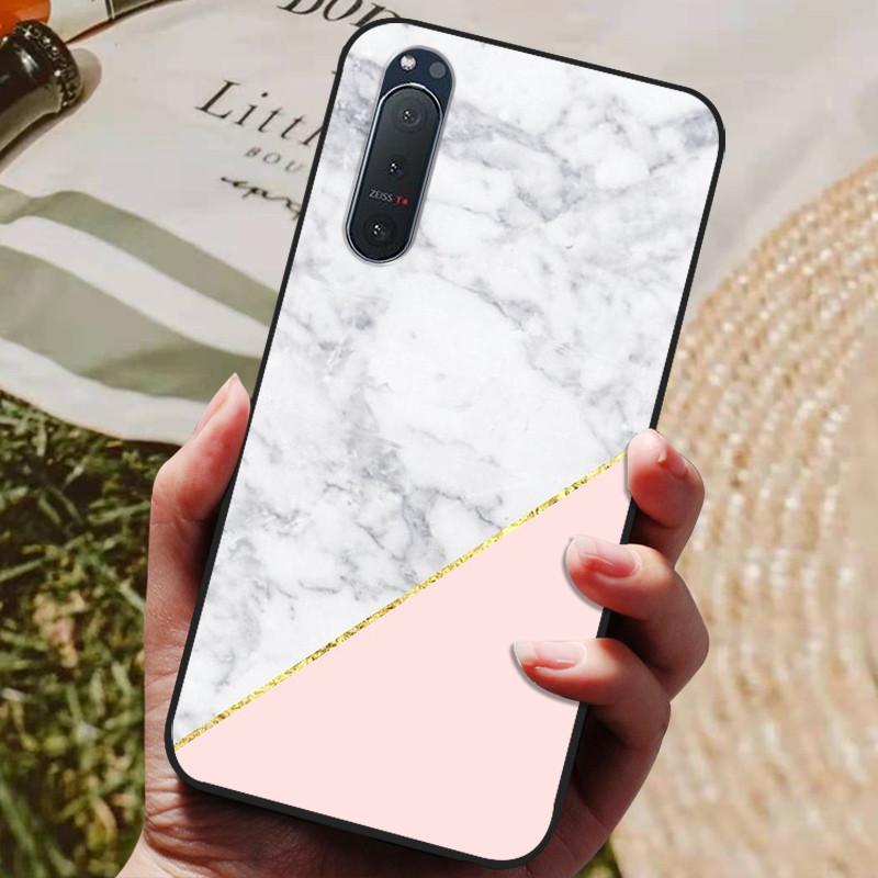 Für Sony Xperia 5 II Hülle Silikon Rückseite Handyhülle für Sony Xperia 5 II Hüllen Xperia1 III L4 Weiche Bumper Coque Cool Fundas